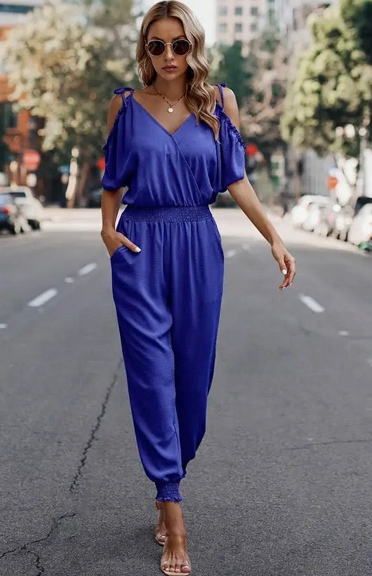 Cold Shoulder Jumpsuit