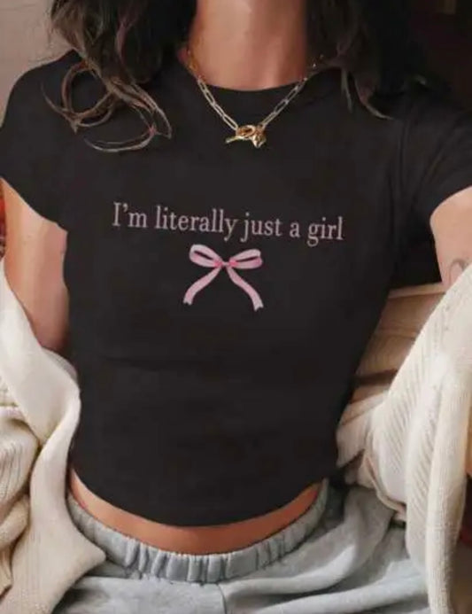Just A Girl Crop