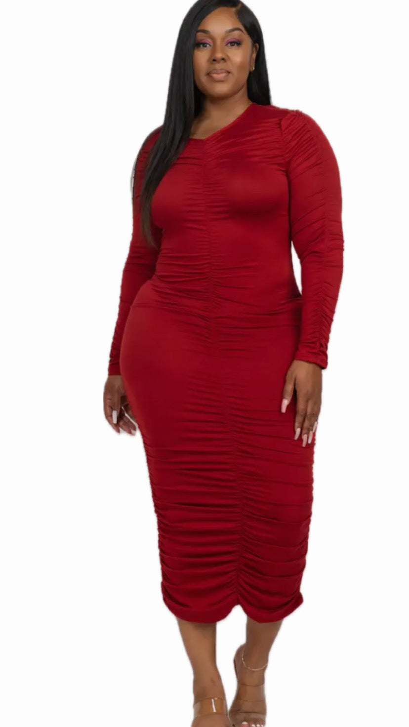 Draya Midi Dress (Plus)