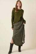 Smocked Maxi Skirt
