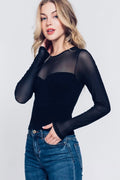 Sweetheart Mesh Top