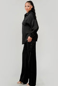 Satin Long Sleeve Set